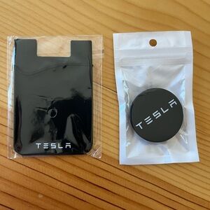 Tesla pop socket and card holder